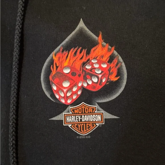 Harley Davidson Very Rare 2005 Fargo ND Flaming Dice With Card Sleeve Hits - Picture 2 of 15